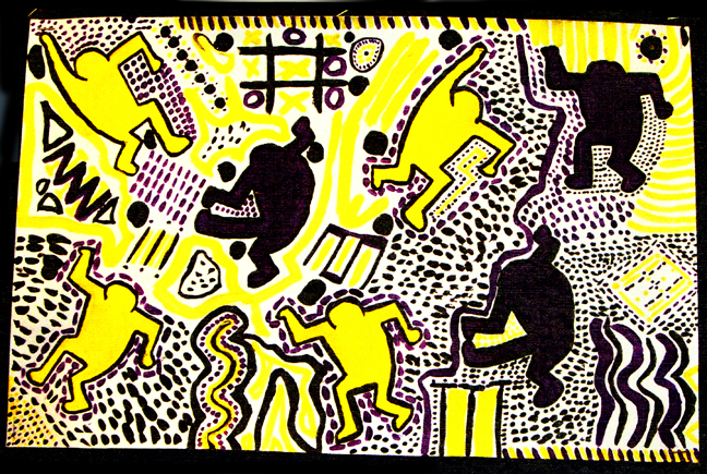 Keith Haring Painting Project