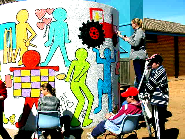 Water Tank Mural