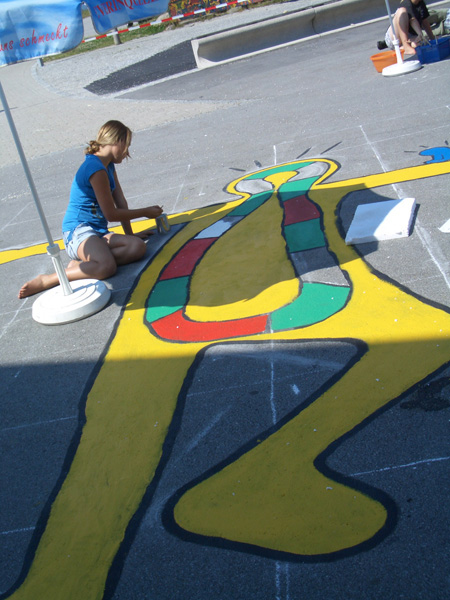 Street Art and Hopscotch Street Art and Hopscotch